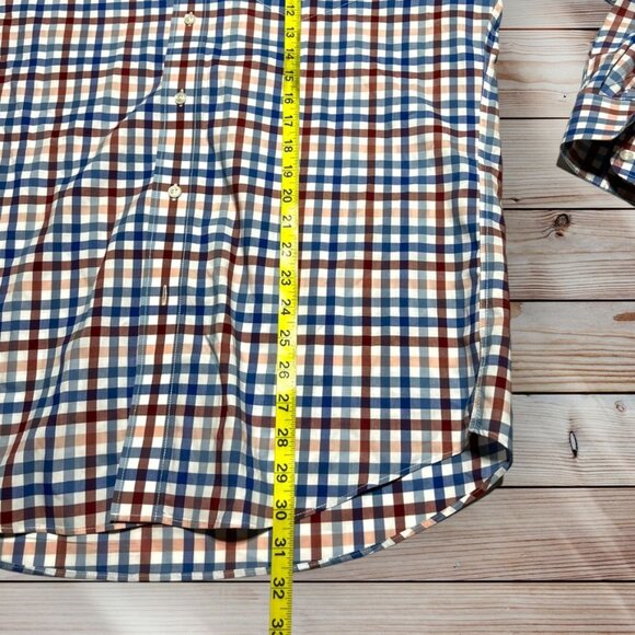 L.L. Bean Plaid Button Front Shirt Size Large - Picture 6 of 8
